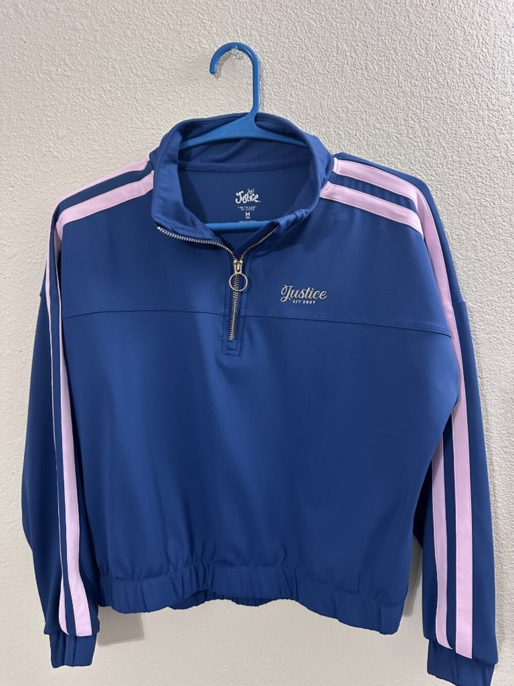 Justice Quarter Zip Size 10 Medium
